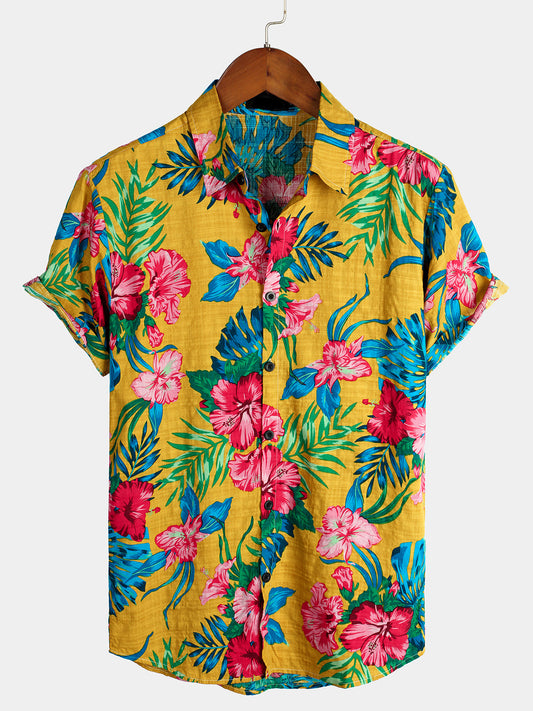 Tropical Patterned Hawaiian Shirt